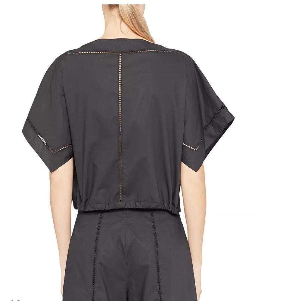 Theory Eyelet Drawstring Hem Top - image 2